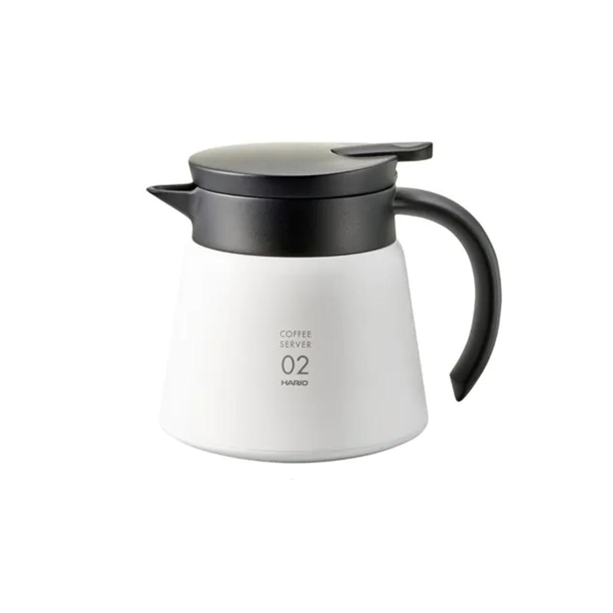 Hario V60 02 Yalıtımlı Paslanmaz Servis Sürahisi Beyaz (600)