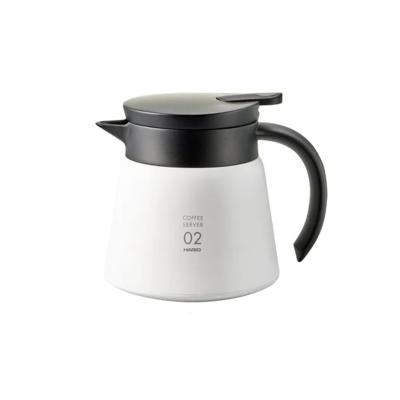 Hario V60 02 Yalıtımlı Paslanmaz Servis Sürahisi Beyaz (600)